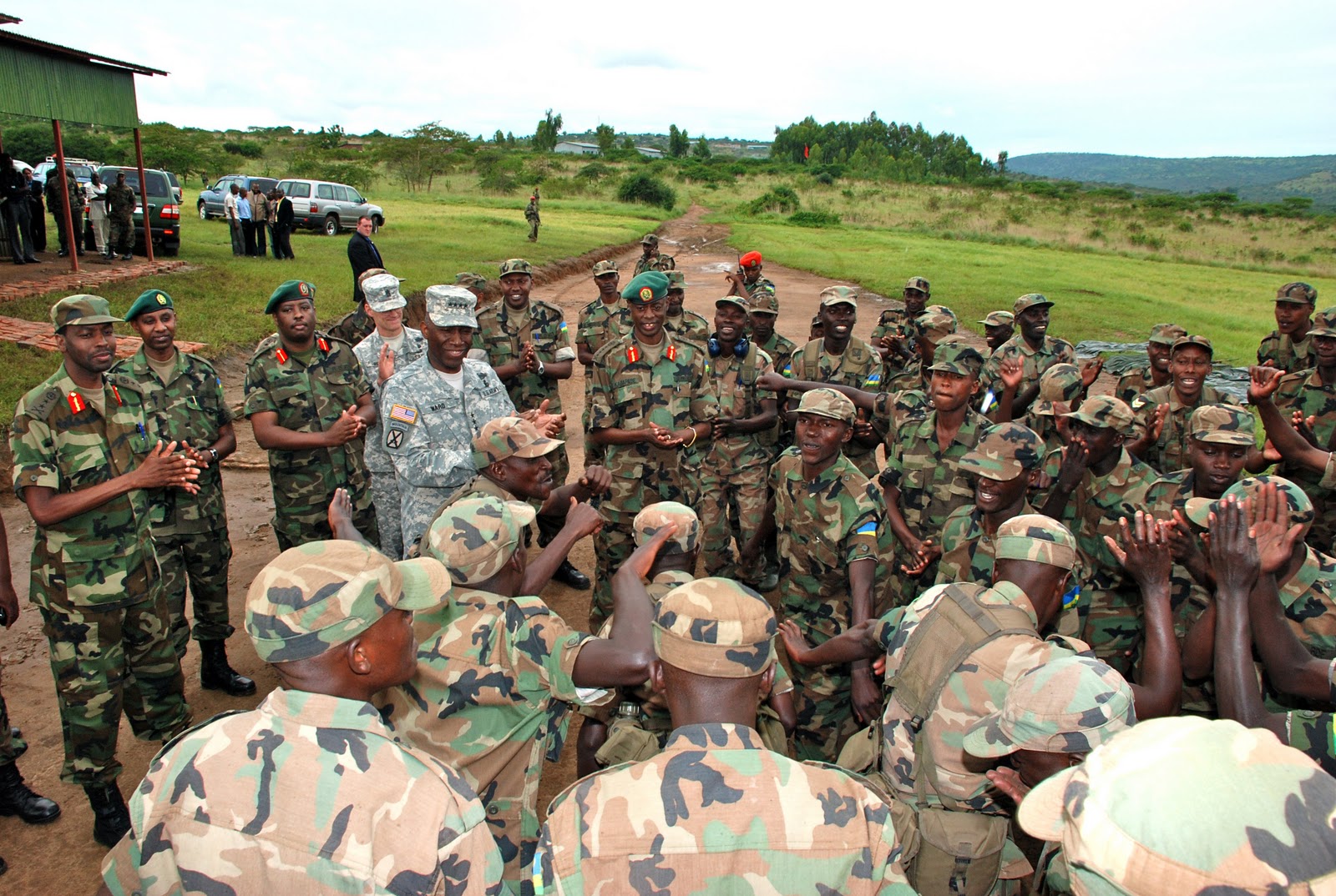 Ann Garrison Photos of the US and Rwandan Armies, courtesy of the