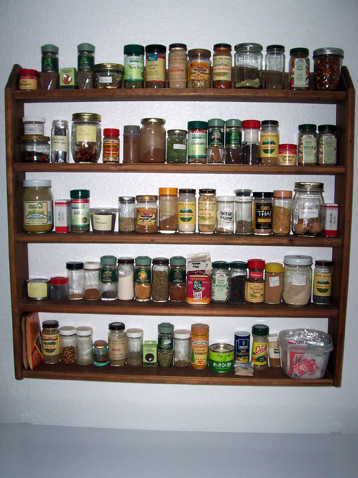 spice shelves