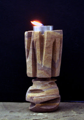Antique stone candle holders, Antique stone, Stone Handicraft, Candle Holder, Natural Craft