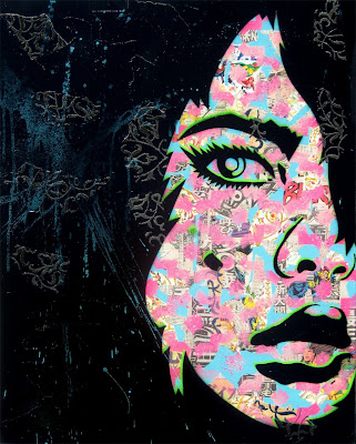 art collage on canvas