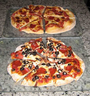 Finished pizza from Pizza Therapy
