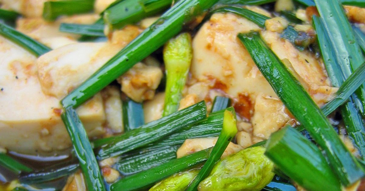 My Feasts Tofu with garlic chives