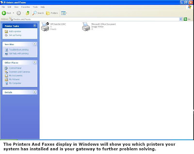First Ensure The Printer Is Turned On And Securely Connected To PC Check Lights Displays It In An Online