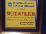 Placa recibida en velada de Box