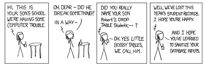 Home · About Marc · The Singular Exploits of Wonder Mom and Party Girl Exploits of a Mom. source: http://xkcd.com/327/. Posted by j at 12:56 PM