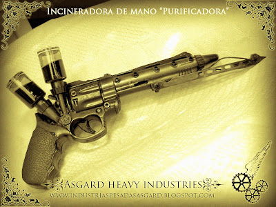 Industrias Pesadas Asgard Presenta: La Purificadora, el incinerador de mano. Purificadora+def8