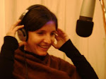 Inés Pemberton grabando