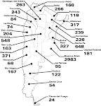 Mapa muertos por accidente en Argentina 2009