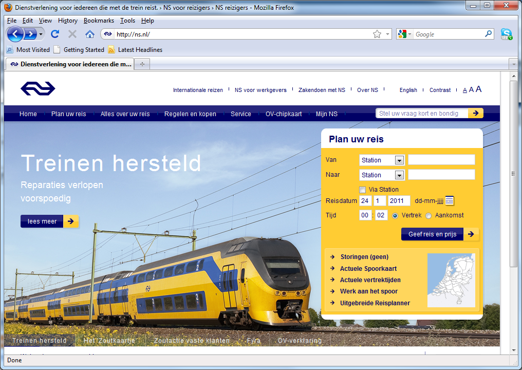 ns.nl Netherlands AZ