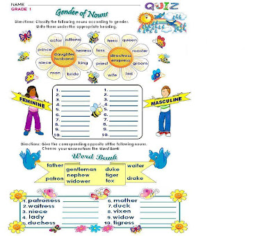 GRAMMAR WORKSHEETS: GRADE 1 GRAMMAR WORKSHEETS: GRADE 1