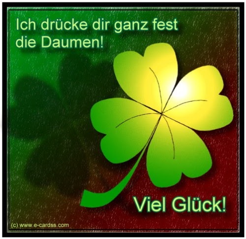 BABELING ICH DRÜCK DIR DIE DAUMEN!