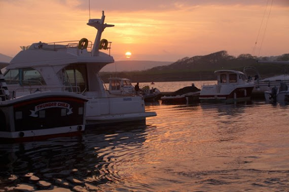 atmosphere de reve au Marina de Cahersiveen, (pointe extreme ouest de l'Europe)