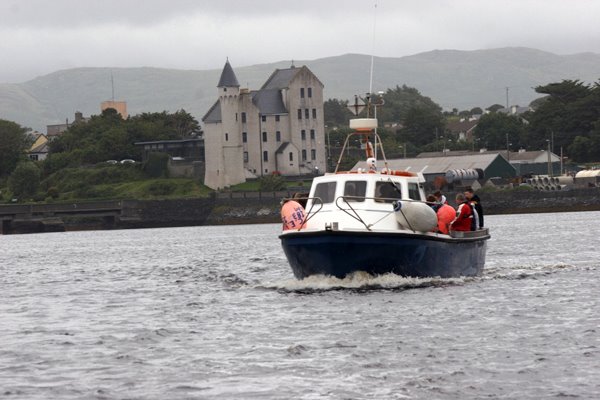 This photo was taken from Wey Chieftain. The Anchorsiveen leaving Marina of Cahersiveen