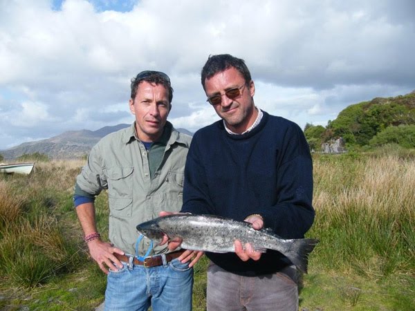 Les freres Walsh avec leur grilse ce 14 mai