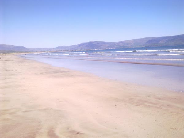 Cette fameuse plage de Reenroe Beach, version beau temps, temps pour aller nager au lieu de pecher