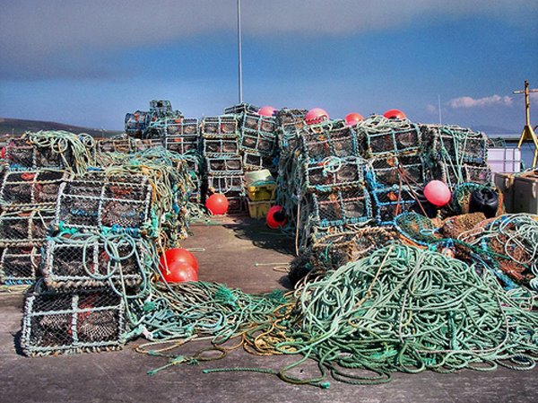 Hei zu Portmagee ass d'Fescherei op den Homard tromp