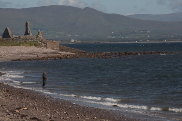 En Deel vun der Plaage vun Ballingskelligs, fir Bar Fescherei mat der Meckenstaang