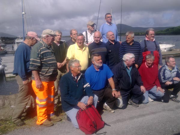 Plus de 600 annees d'experience en peche pour ce groupe de veterans du Cahersiveen Sea Angling Club