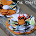 Halloween Fabric Flower Hair Clips