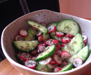 German Cucumber and Radish Salad By Ng @ Whats for Dinner?