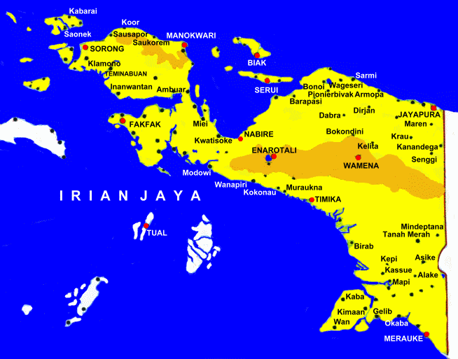 PETA PAPUA DAN PAPUA BARAT