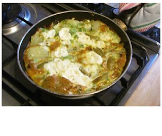 leek & goat's cheese frittata