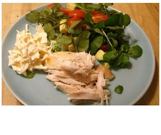 roast chicken & salad