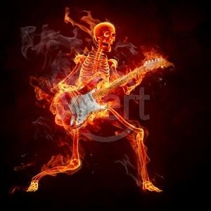 G&l l2500(usa) ou Music Man Stingray 5... - Página 2 Esqueleto+pegando+fogo+tocando+guitarra