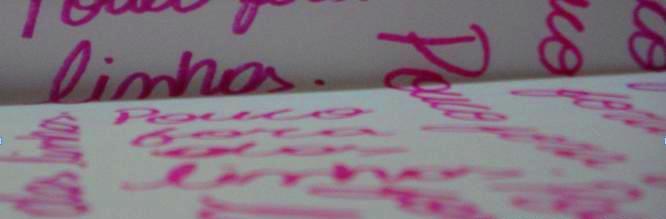Pouco fora das linhas.