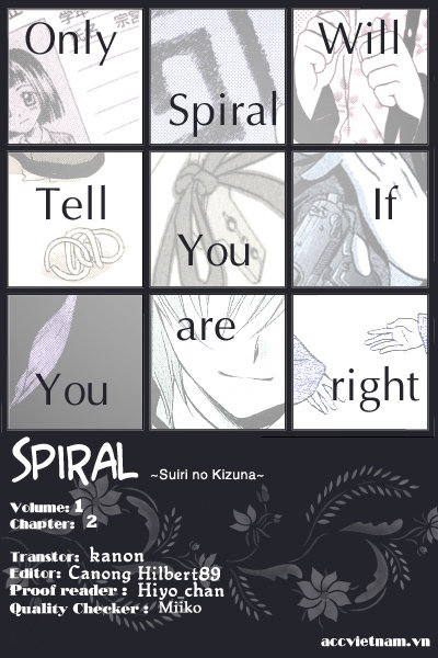 Truyện tranh trinh thám: Spiral: Suiri no Kizuna - Thám tử kỳ tài 001