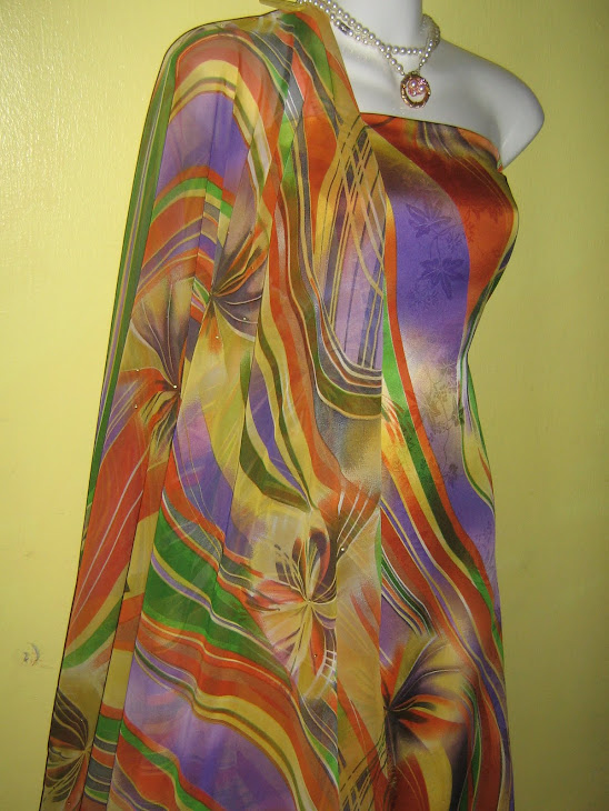 CMC 1020C: CHIFFON MATCHING, 2M+2M, BHG BAJU BERMANIK, JARANG DAN PERLU LINING