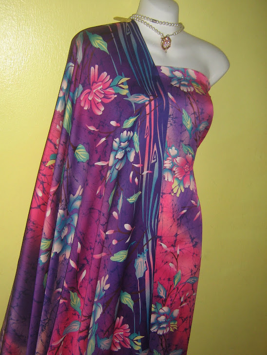 BRCCM 814D : BATIK RETAK CHIFFON CREPE MATCHING, 2M+2M