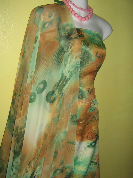 CMJ 1005E: CHIFFON JARANG M/W JACQUARD, 2M+2M, BHG BAJU JARANG DAN PERLU LINING