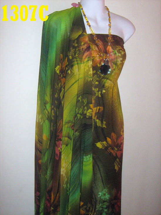 CMO 1307C: CHIFFON MATCHING ONE MALAYSIA, 2M+2M, EXCLUSIVE DESIGN, BHG BAJU SEDERHANA JARANG