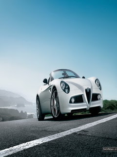 free samsung corby themes wallpaper Alfa Romeo 8c Spider