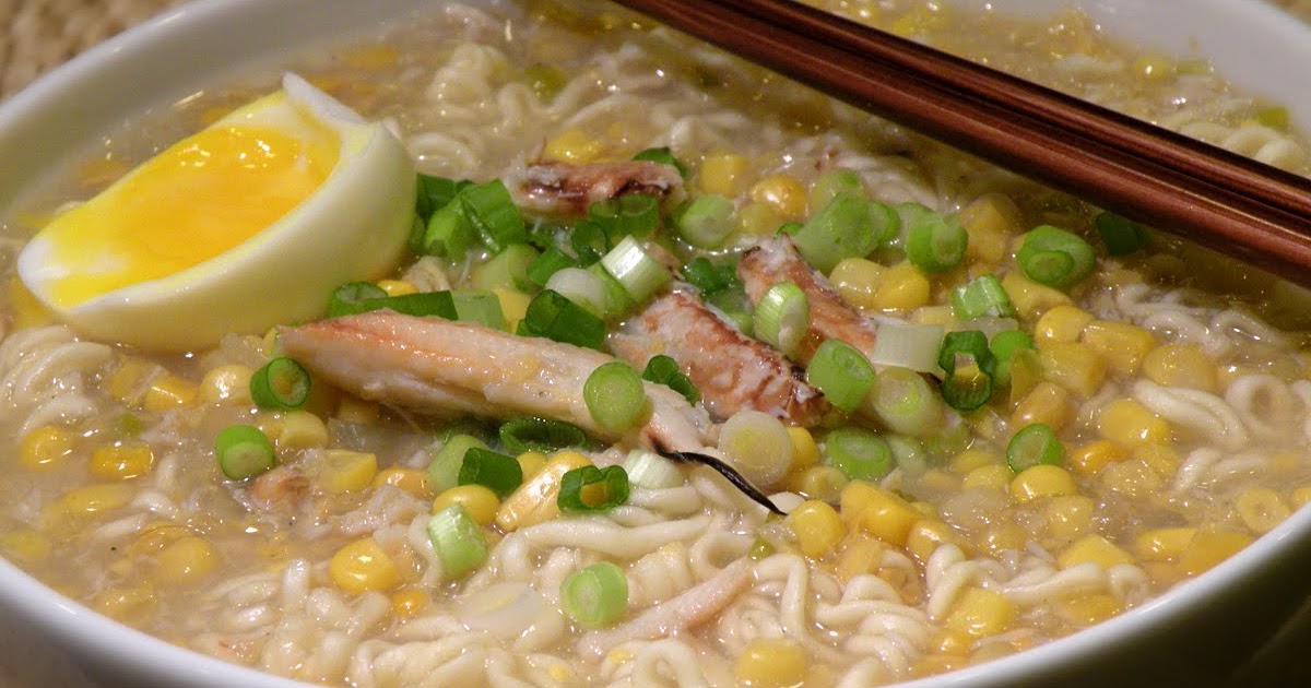 The Palate Pleaser Ramen with Crab and Corn Soup