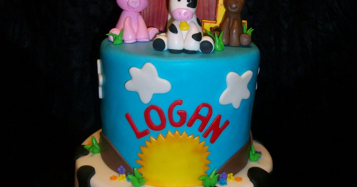 Sandra's Cakes LOGAN'S FARMYARD BIRTHDAY CAKE