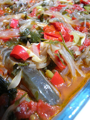 is one of the most popular olive oil dishes of Turkish cuisine Vegeterian Stuffed Eggplants (İmam Bayıldı)