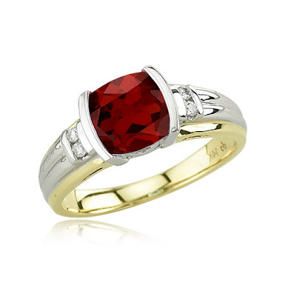 Gold Ruby and Diamond Ring