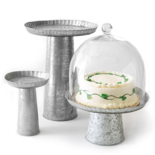 Galvanized Cake Plates Galvanized Cake Plates