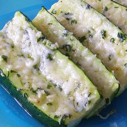 Grilled Garlic Parmesan Zucchini