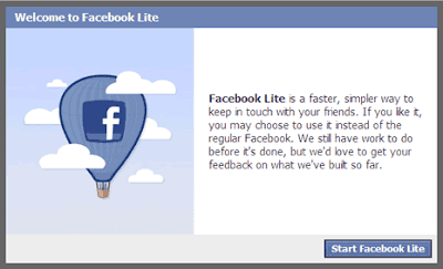 Facebook lite Facebook lite