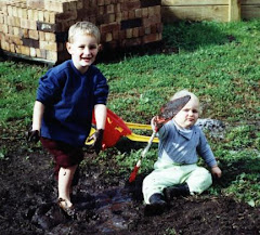 Playing in mud when I was three