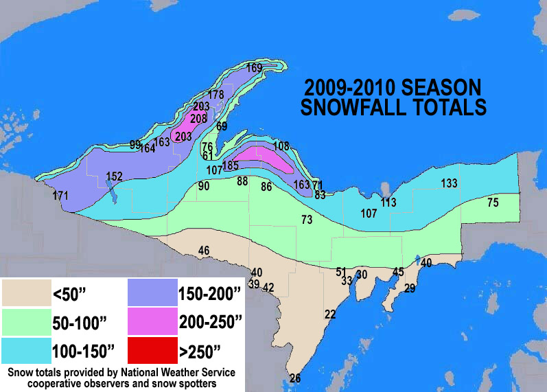 SNOWFALL TOTALS 2009-10