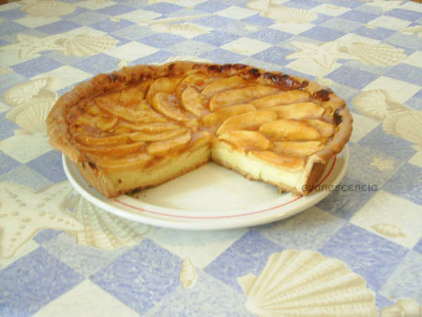 Corte de la tarta de manzana corte tarta manzana