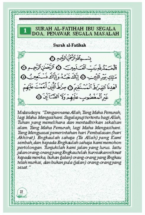 terjemahan al fatihah