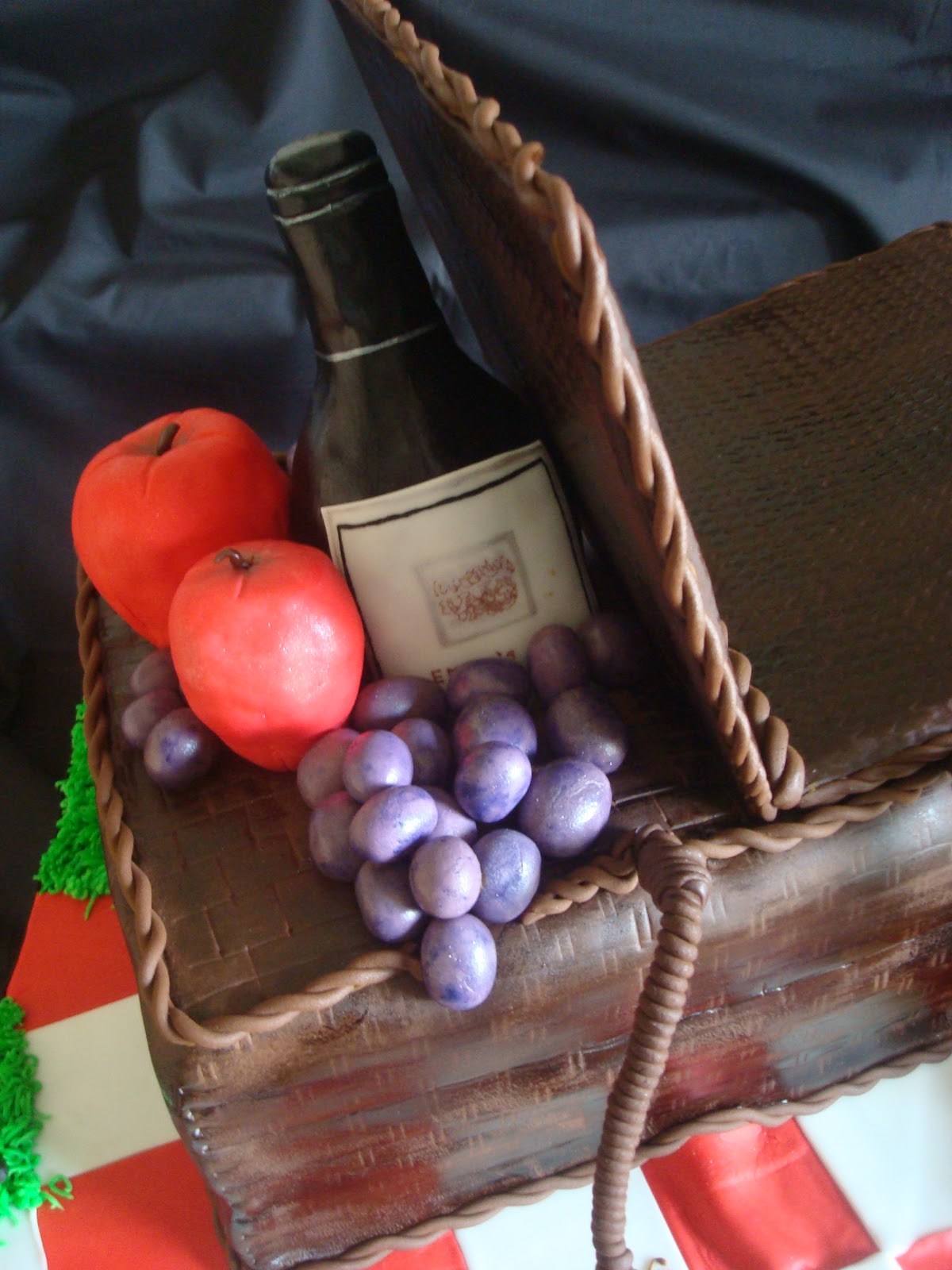 My Pink Little Cake Picnic Basket Cake