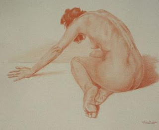 lance bressow- nude in red chalk