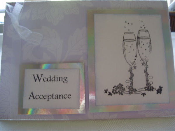 Wedding acceptance card