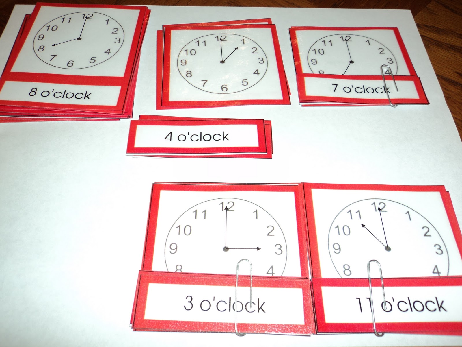 worksheet Telling Time Flash Cards early learning with marta eaton and nathaniel teaching the an error occurred